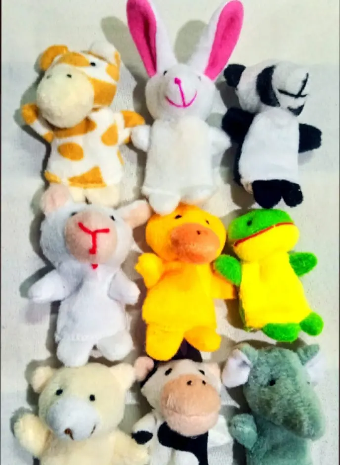 Boneka jari berbentuk aneka binatang